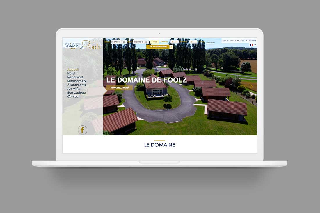 Site internet du Domaine de Foolz